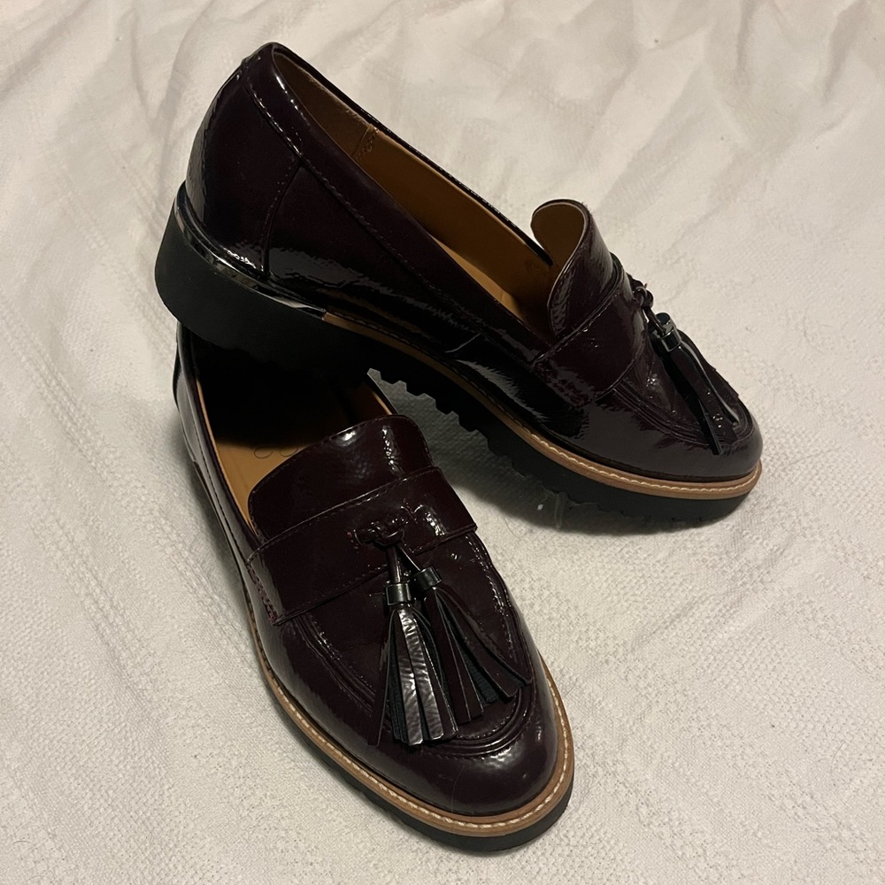 Purple loafers!